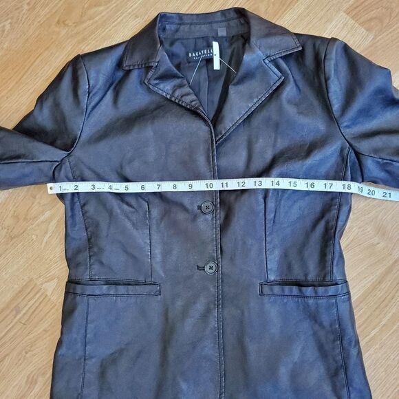 Bagatelle Garment Dyed Faux Leather Jacket sz S - Picture 9 of 15